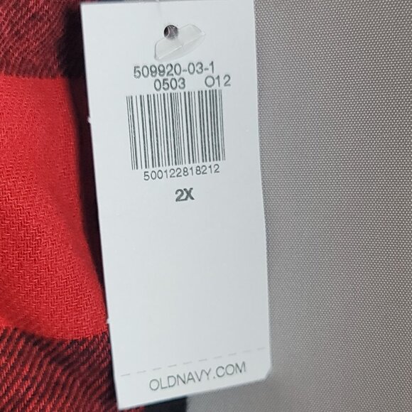 Old Navy Woman Red Plaid Pajama Pants Size 2X (NWT) - Picture 2 of 7
